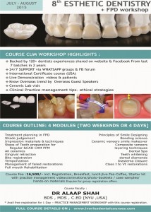 8th Esthetic Dentistry + FPD Workshop
