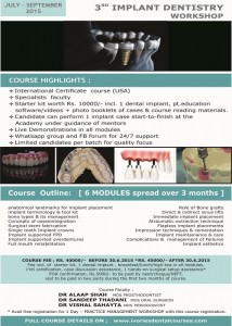 3rd Implant Dentistry Workshop