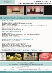 3rd Post  & Core & Crown Lengthening  Workshop